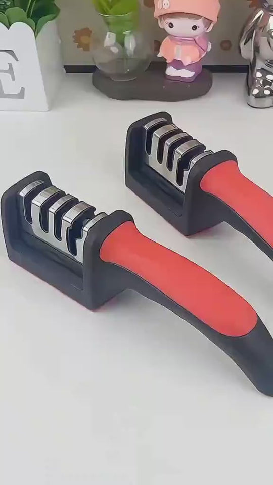 Ramzan Time-Saving 4-Stage Professional Kitchen Knife & Scissor Sharpener 🔪🌙