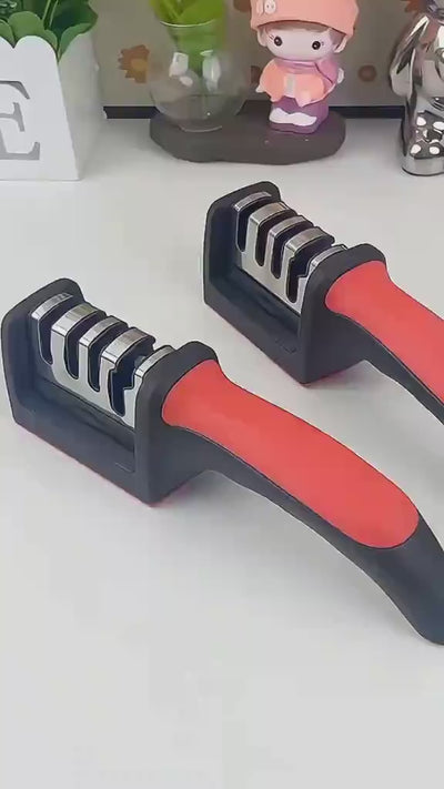 Ramzan Time-Saving 4-Stage Professional Kitchen Knife & Scissor Sharpener 🔪🌙