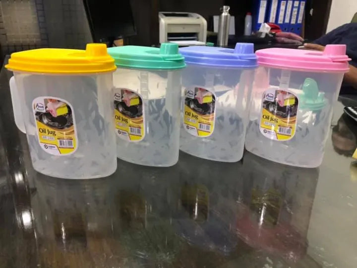 oil jug pair of 3 in one set