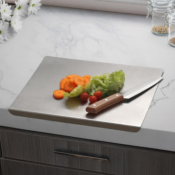 Ramzan Time-Saving Stainless Steel Cutting Board – Multipurpose Kitchen Essential