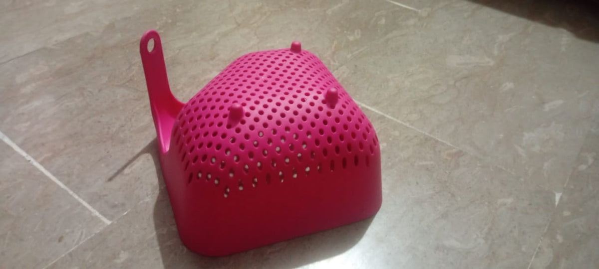 Rice, Veg, Meet, Strainer