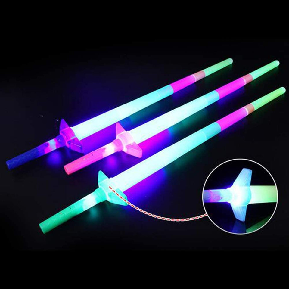 Lighting Plastic Sword For kids they are pair of five in one set
