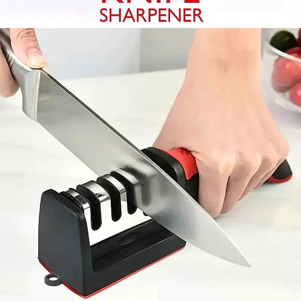 Ramzan Time-Saving 4-Stage Professional Kitchen Knife & Scissor Sharpener 🔪🌙