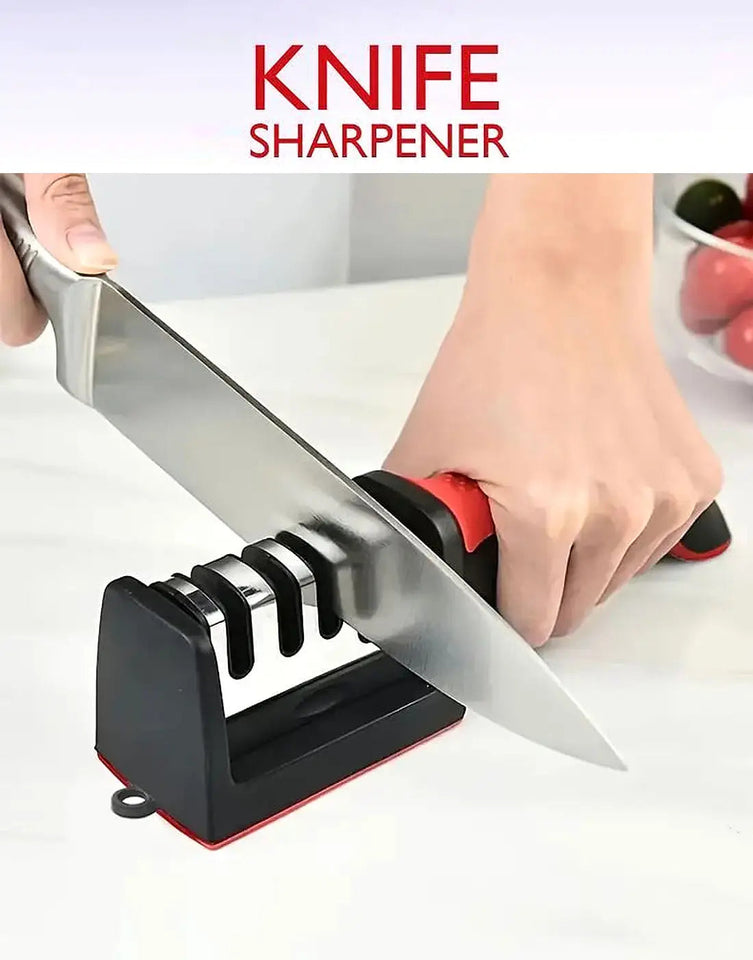 Ramzan Time-Saving 4-Stage Professional Kitchen Knife & Scissor Sharpener 🔪🌙