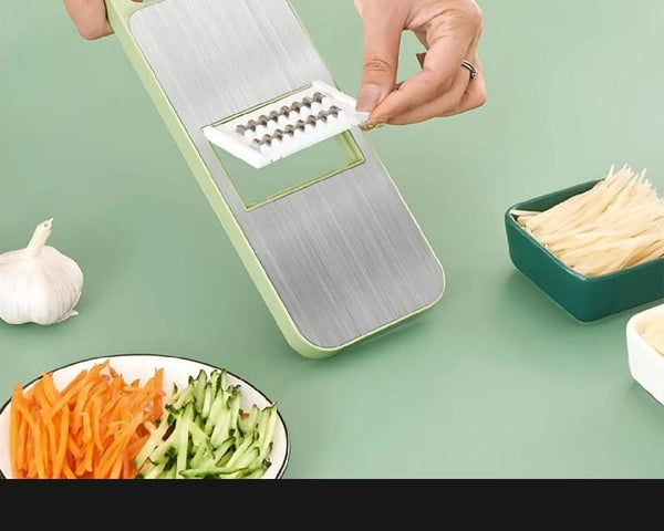 Time-Saving 5-in-1 Stainless Steel Vegetable Cutter for Ramzan Sehri & Iftari